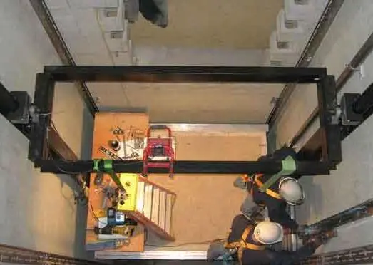 Монтаж пассажирского лифта