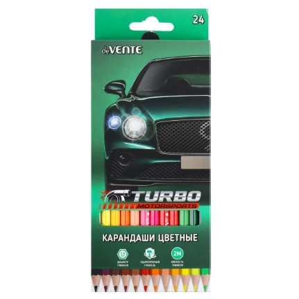 Фото для Карандаши цветные deVENTE Turbo 24 цв.