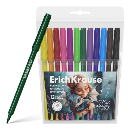 Фото для Фломастеры Erich Krause Magic Pet 12цв