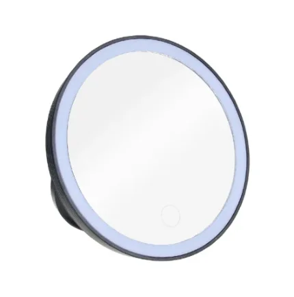 Фото для Зеркало с LED-подсветкой, d-15см, 4xAAA, USB-провод, пластик, стекло, 301-256