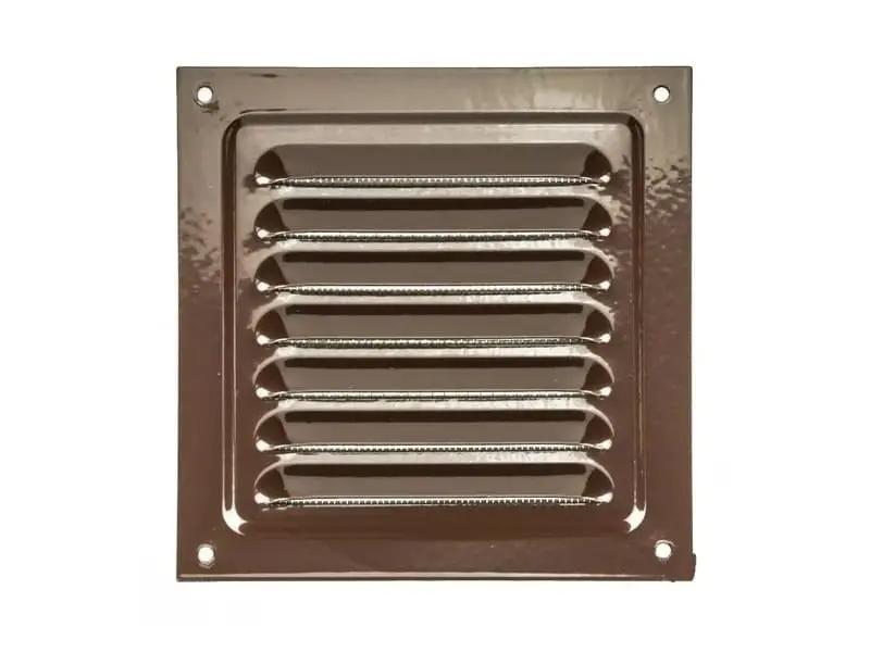 Решетка вентиляционная с сеткой Vents МВМ 125с коричневая