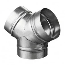 Фото для Тройник Vents угловой цинк d=125мм ТМУ-125ц