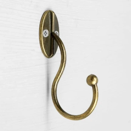 Фото для Крючок мебельный ТУНДРА TKO019, однорожковый, бронза, 9139768