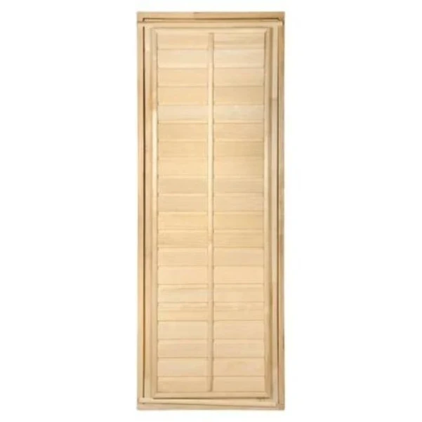 Фото для Дверь для бани глухая с фольгой 1,9х0,7 м, липа, короб из липы, 34022