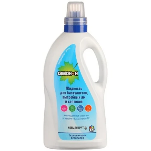 Фото для Жидкость Девон-Н для туалетов и выгребных ям, 2л/3,2 кг
