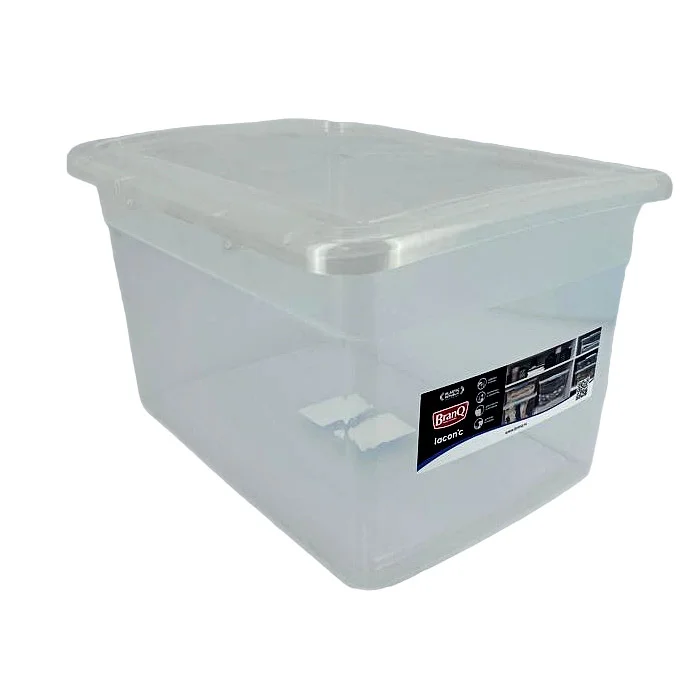 Ящик для хранения Laconic с крышкой, пластиковый, 14л, 370х274х222 (2505)