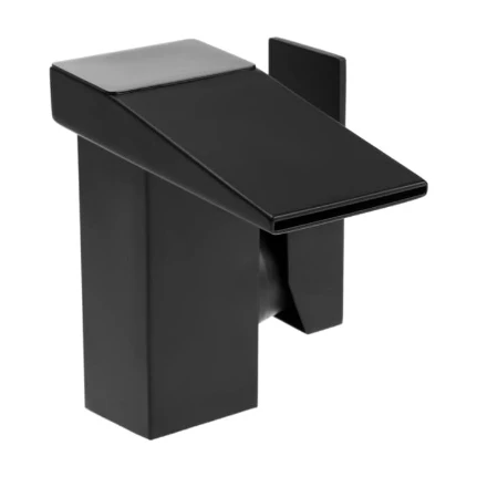 Фото для Смеситель для раковины ZEIN Z3810, дизайнерский, однорычажный, плоский излив, черный