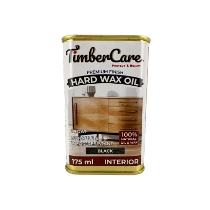 Фото для Масло защитное TIMBERCARE HARD WAX OIL с твердым воском, черный, 0,175л, 350105