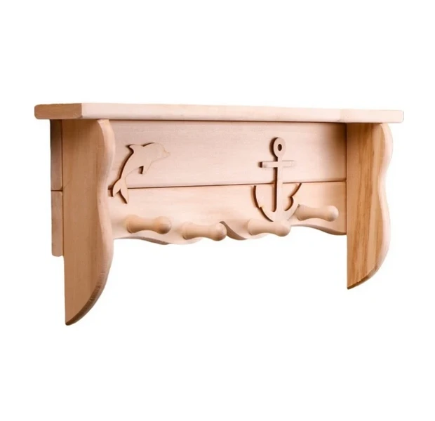 Фото для Полка-вешалка Дельфин 54х20х7см