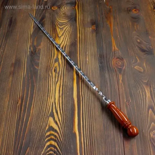 Шампур с деревянной ручкой Узбекский, 50 см, 3815913/5145638