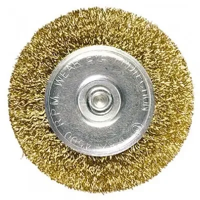 Фото для Щетка дисковая для дрели, D60 мм, плоская со шпилькой, MATRIX 74446