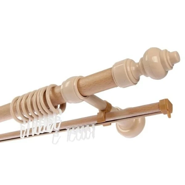 Фото для Карниз 300 см с U-шиной d=2,8 см, слоновая кость