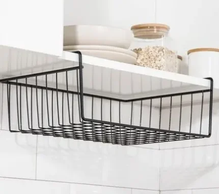 Фото для Корзина сетчатая навесная на полку, металл, 37,5?24,5?15 см, 3752551