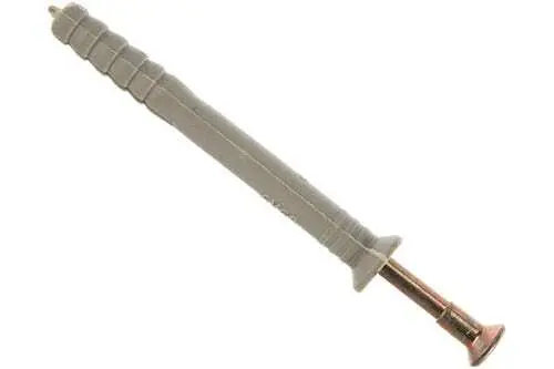 Дюбель-гвоздь полипропиленовый с потайным бортиком 8х120 мм Зубр