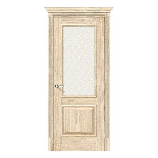 Дверь межкомнатная Классико-13 Без отделки/White Сrystal 800х2000