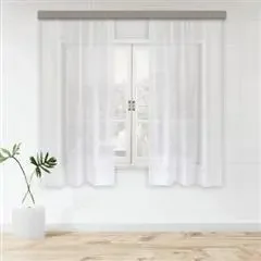 Фото для Комплект штор Witerra Вуаль однотонная 100х180 см 2шт, цвет белый