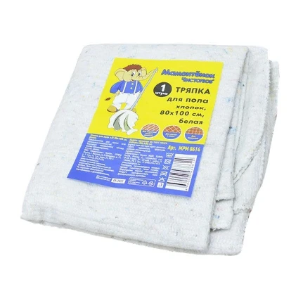 Фото для Тряпка для пола 80х100см х/б, Мамонтенок MPM8614