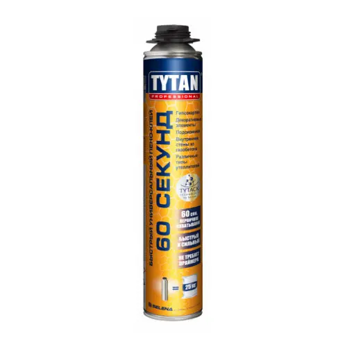 Пено-клей быстрого схватывания TYTAN PROFESSIONAL 60 SECONDS 750мл 26296