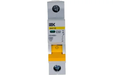 Фото для Автоматический выключатель IEK ВА47-29 1ф 50А характеристика С, 4.5кА