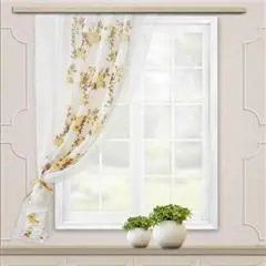 Комплект штор для кухни Witerra Моника, 140х160 см цвет персик