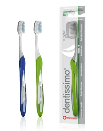 Фото для Зубная щетка DENTISSIMO (ДЕНТИССИМО) Sensitive (для чувствительных зубов)
