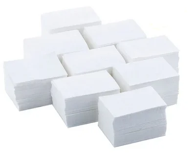 Салфетки безворсовые, 4*6 см., белая 65г/м2 100 шт. уп.