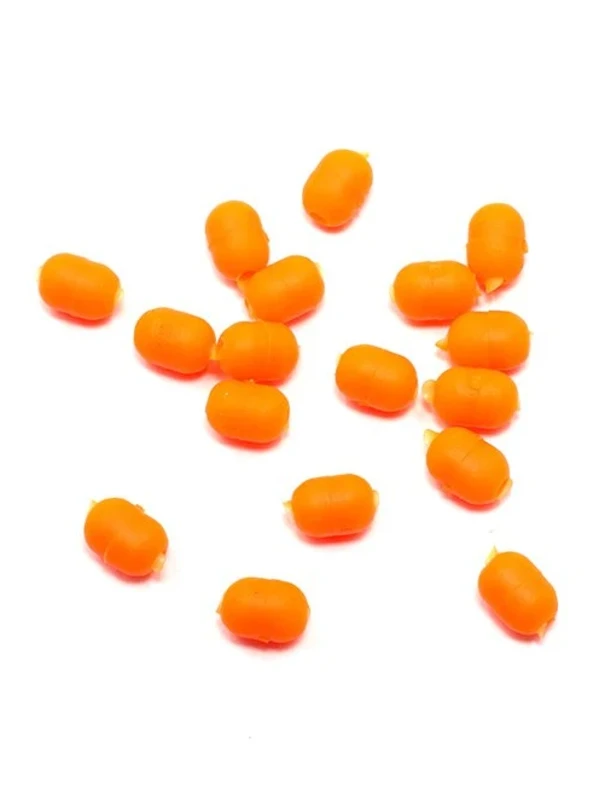 Бусина фидерная Namazu Soft Beads овал.3,7мм.цв.оранж