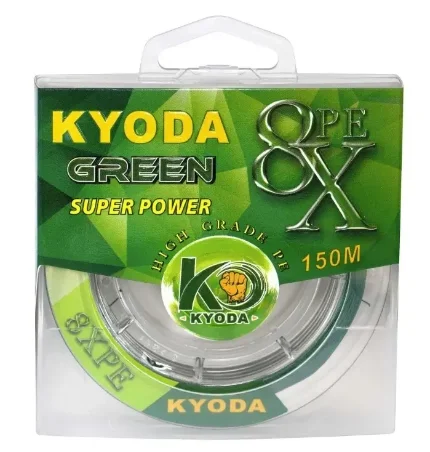Фото для Леска плетеная KYODA green 8X PE 0,20мм 150м (зеленая)