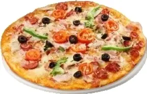 Пицца Песто кон карне ассортита (600 гр)