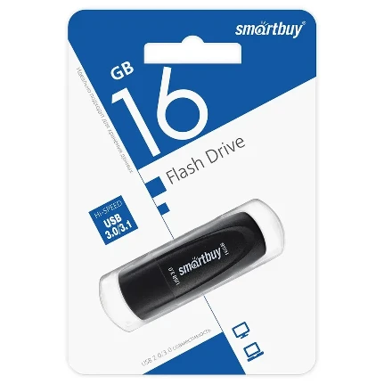 Фото для Флеш диск 16GB USB 3.0 /3.1 Smartbuy Scout Black (SB016GB3SCK)