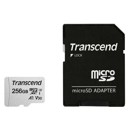Фото для Карта памяти Micro-SD 256Gb Class 10, Transcend UHS-I U3TS256GUSD300S-A + adapter