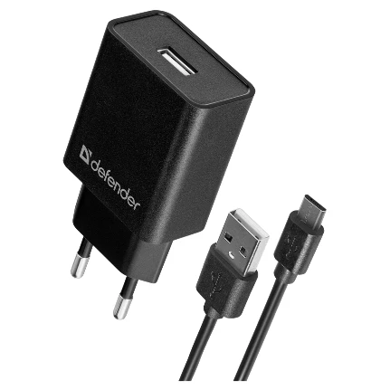 Фото для Зарядное устройство сетевое 1хUSB Defender UPC-11,5V/2.1А,кабель micro-USB