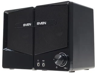 Фото для Колонки SVEN 2.0 305 2х3Вт, корпус черный, , USB, подсветка
