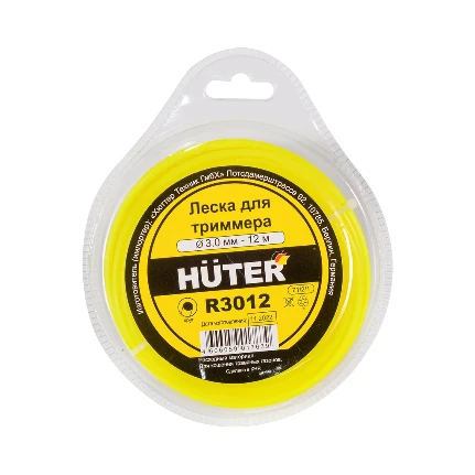 Фото для Леска для садовых триммеров Huter R3012 (круг) 3.0 мм, 12 м
