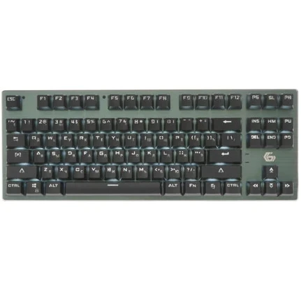 Фото для Клавиатура беспроводная Gembird KBW-G540L, BT 5.0/2,4 Г, мет,перекл.Outemu Blue,87 кл.,бел.под