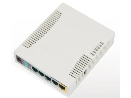 Фото для Wi-Fi роутер Mikrotik RB951Ui-2HnD 5x10/100, WiFi 802.11b/g/n, 1xUSB, RouterOS4