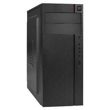 Фото для Корпус 450Вт ExeGate Miditower AA-440-AA450 (ATX, AA450 8 см, 2*USB, аудио, черный)