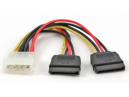 Фото для Переходник питания SATA Gembird CC-SATA-PSY, 15см, 4pin/15pin, на 2 устр., пакет