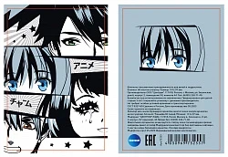 Фото для БЛОКНОТ ГРЕБ А6 60Л КАРТОН CENTRUM КЛЕТКА (73255, Аниме Черно-белое)