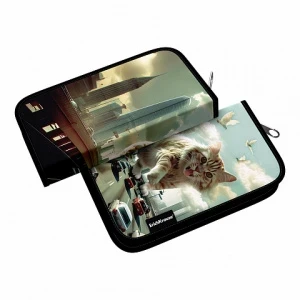 Фото для ПЕНАЛ КАРКАСНЫЙ ДВУХСТВОРЧАТЫЙ "BIG CITY CATS" 20,5*11*2,5СМ