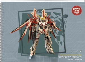 Фото для СКЕТЧБУК НА ГРЕБНЕ А4 40 Л "SKETCHBOOK. ТРАНСФОРМЕР" ОФСЕТНАЯ БУМАГА