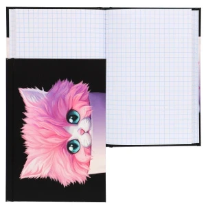 Фото для ЗАПИСНАЯ КН А6 64Л 7БЦ КОКОС КЛЕТКА ГЛЯНЦЕВАЯ ЛАМ (241119, Кот в кружке)