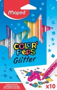 Фото для ФЛОМАСТЕPЫ "MAPED" 10ЦВ COLOR'PEPS GLITTER