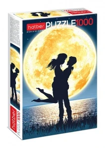 Фото для ПАЗЛЫ HATBER 1000 ЭЛ А2 68*48 (1000ПЗ2_27474*074648, Полнолуние. Романтика)