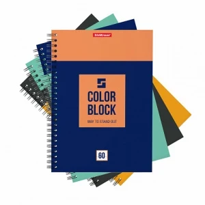Фото для ТЕТРАДЬ 60Л В КЛЕТКУ НА ГРЕБНЕ "COLOR BLOCKT"