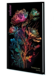 Фото для ЗАПИСНАЯ КН АЛФ А5 80Л КТС 7БЦ УФ-ЛАК ВЫРУБКА ЛИНИЯ (С0272-64, Цветок)