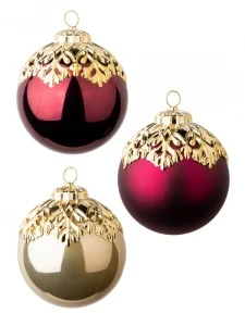 Фото для НАБОР ИГРУШЕК НА ЕЛКУ "ШАРЫ" 3ШТ 8 СМ ЗАКАТ