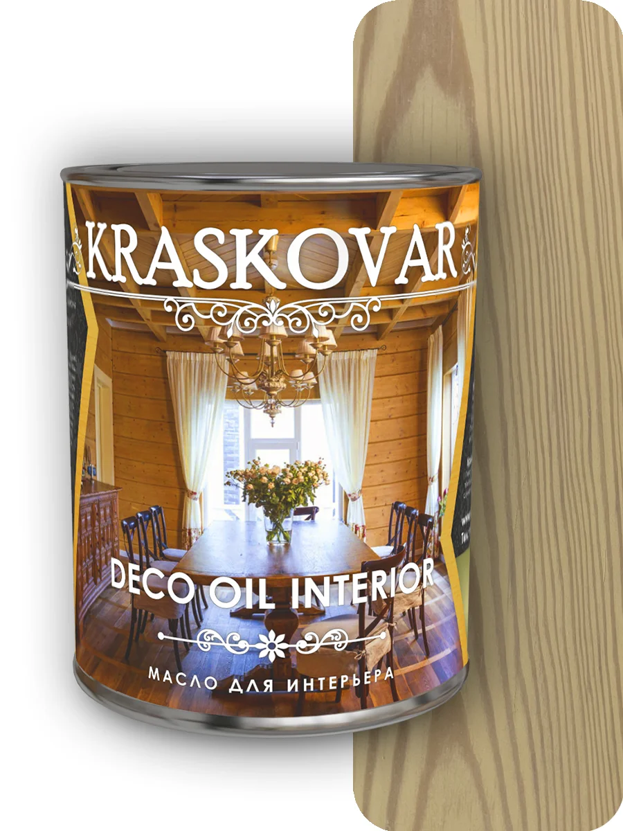 Масло для интерьера Kraskovar Deco Oil Interior Ваниль 0,75 л