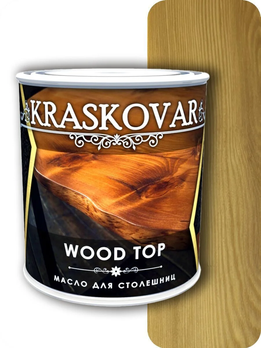 Масло Kraskovar Wood Top для столешниц Бесцветное 0,75 л