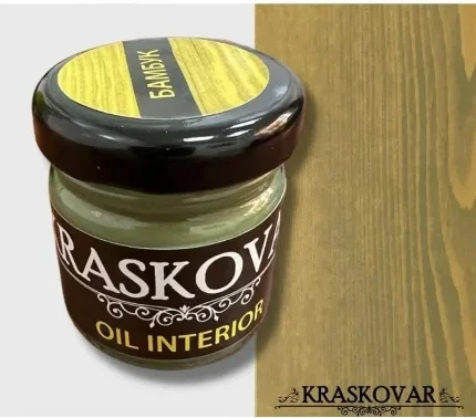 Фото для Масло для интерьера Kraskovar Deco Oil Interior Бамбук 40 мл